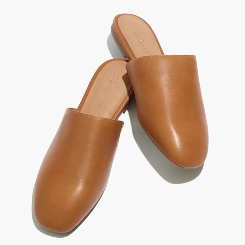 Madewell The Cory Brown Leather Women's Mules Size 9 - Picture 2 of 11